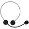 Rockstar Costume Accessories Headset - Fake Rock Star MJ Singer Microphone and Headphones Costume Accessory Prop Black